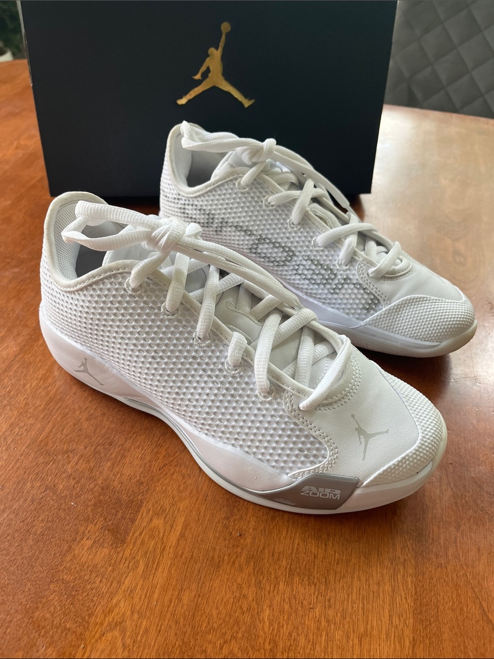 Jordan Luka 77 Air Zoom White Photon Dust Basketball Shoe women size 8/mens 6.5